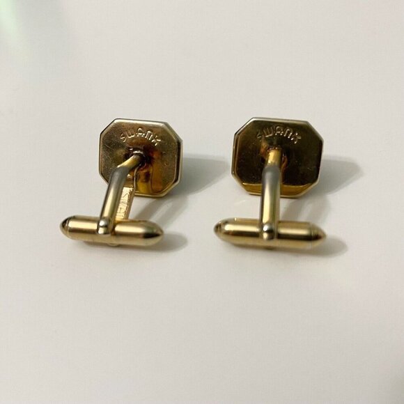Vintage Swank Cufflinks and Tuxedo Shirt Studs - Picture 7 of 14